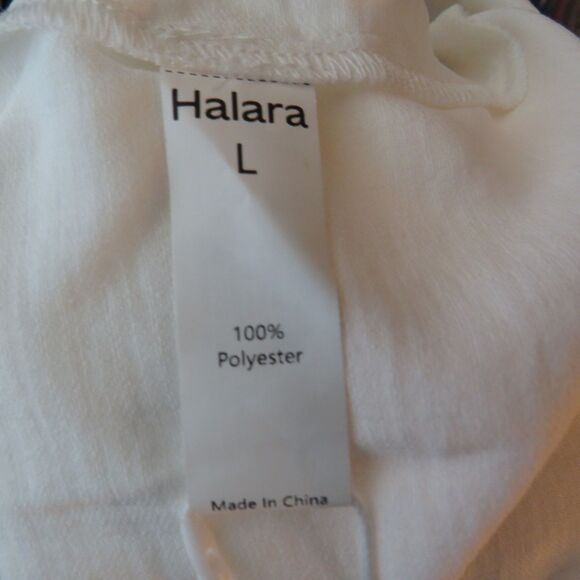 Halara White Button Up Side Pocket Midi Dress Size Large READ READ READ - Picture 6 of 9